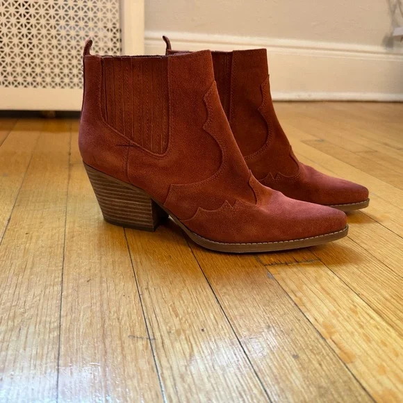 Sam Edelman Paprika Suede Ankle Boots - Picture 4 of 7